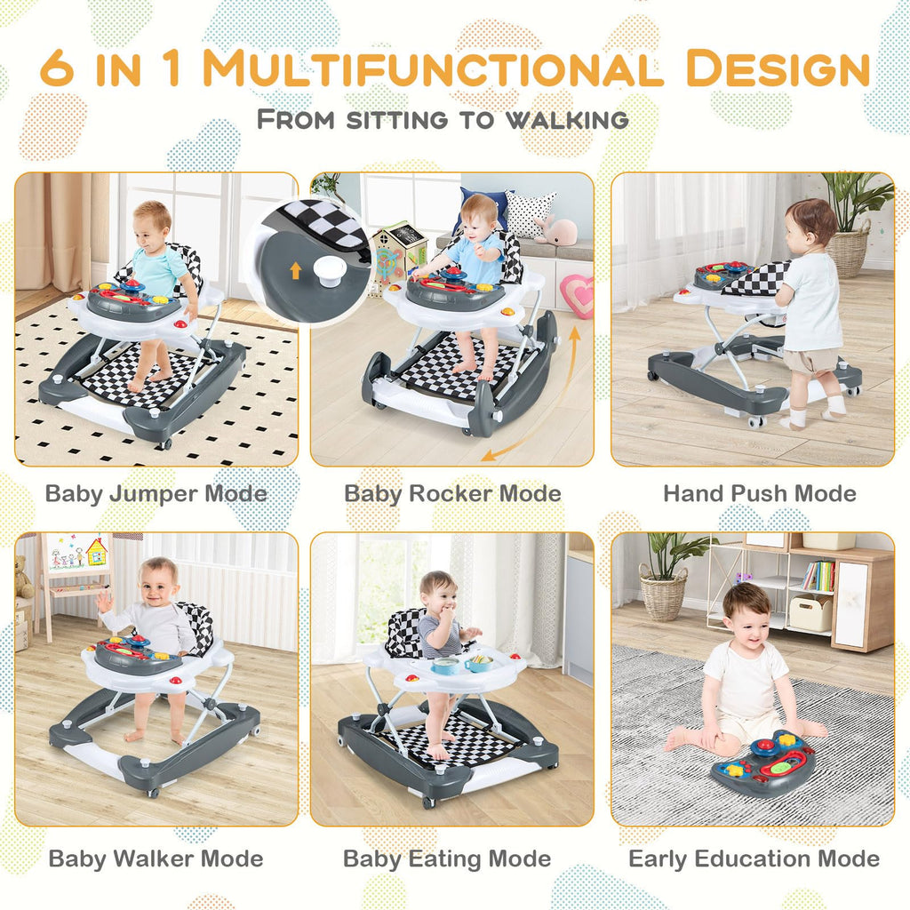 Foldable Adjustable Baby Walker with Wheels Z431