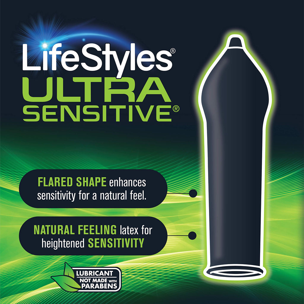 Ultra Sensitive Lubricated Latex Condoms, 12 Count C55555
