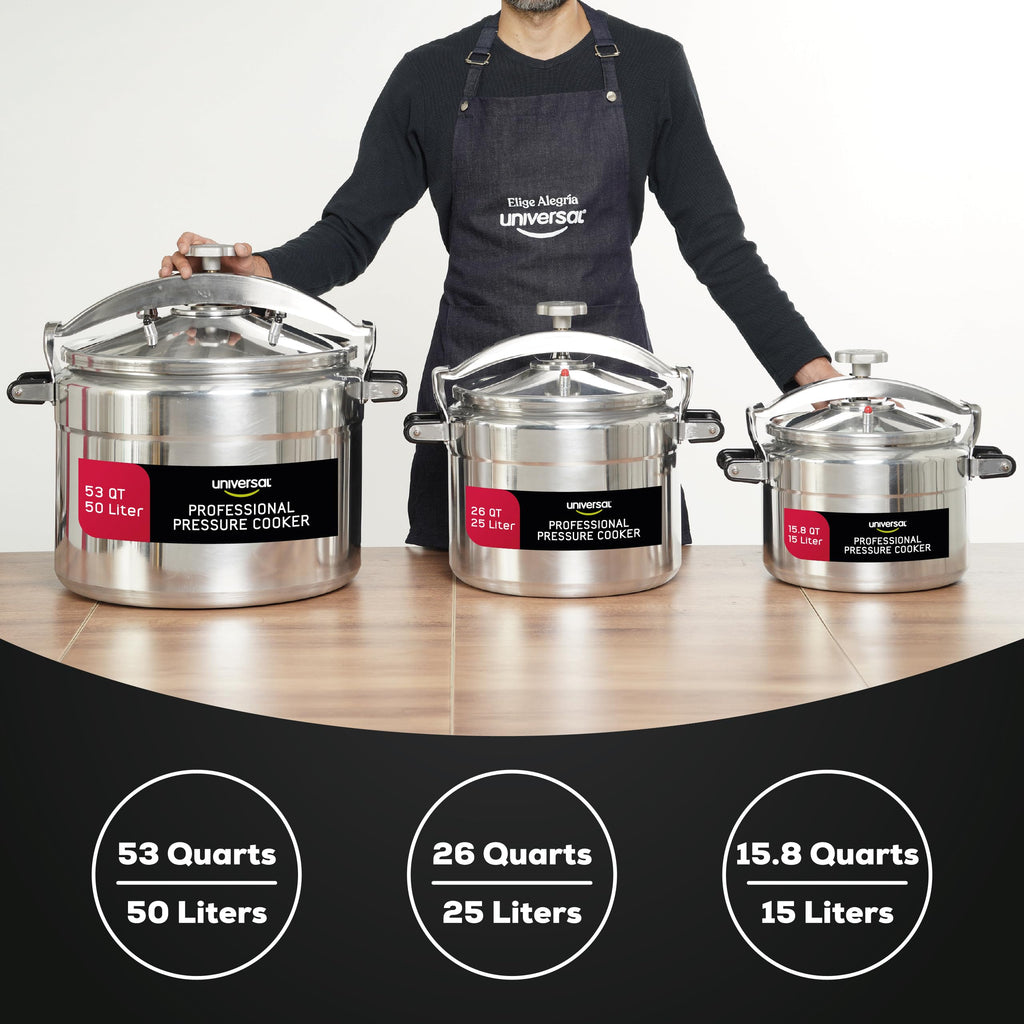 15.8-Quart Aluminum Pressure Cooker N78290
