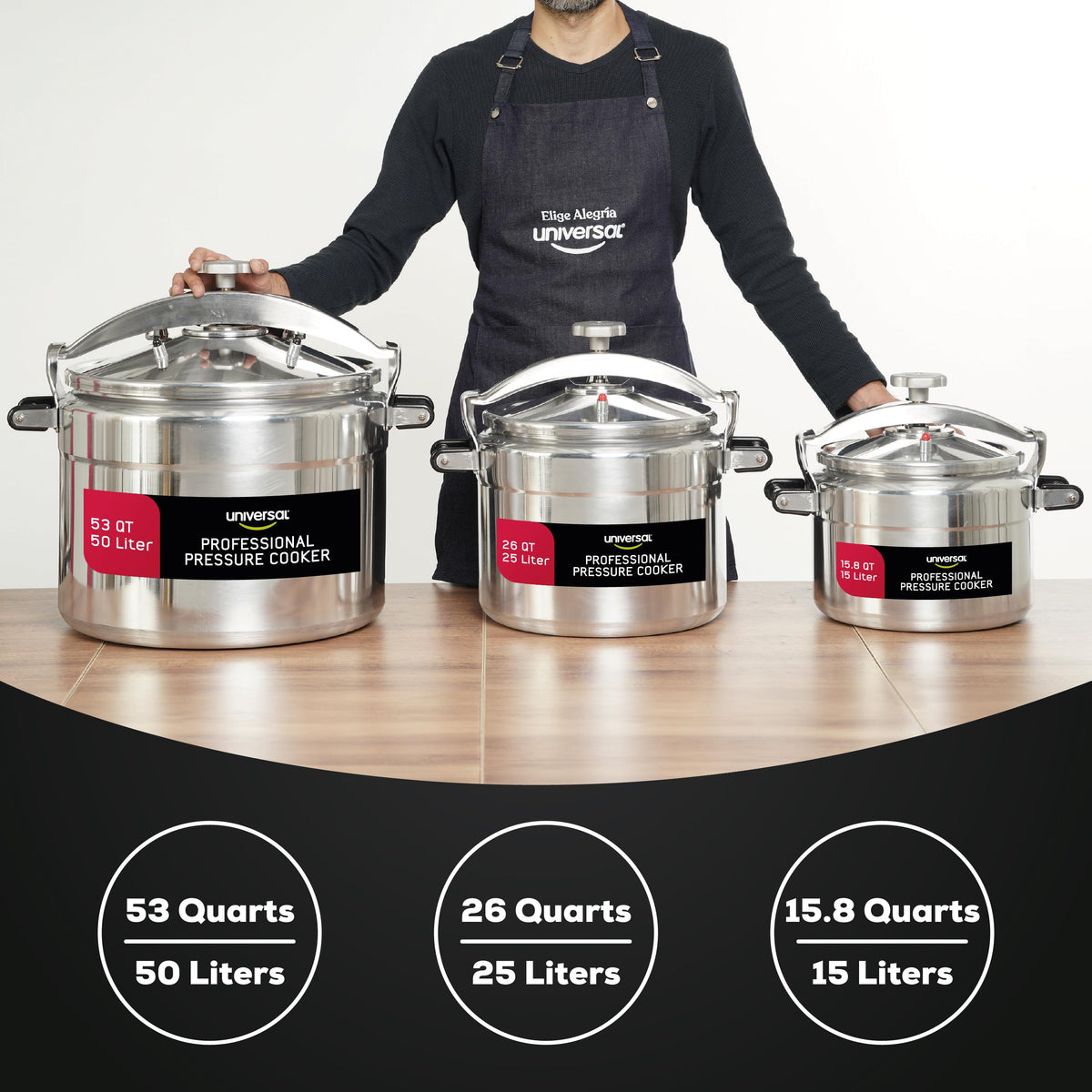 15.8-Quart Aluminum Pressure Cooker N78290