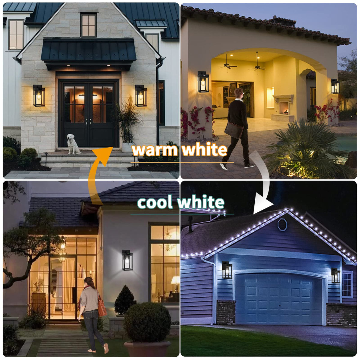 Solar Wall Lights Outdoor with Motion Sensor M167
