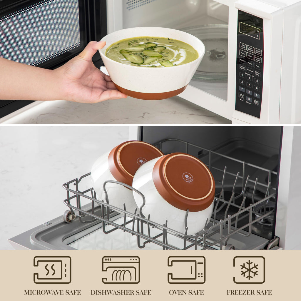 Ceramic Soup Bowls Set of 4 Z18141