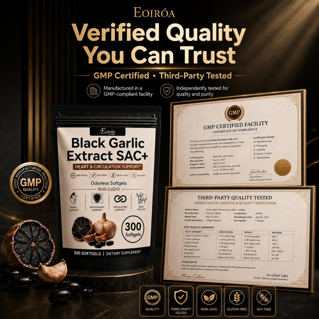 Black Garlic Extract Softgels 300 Count G794