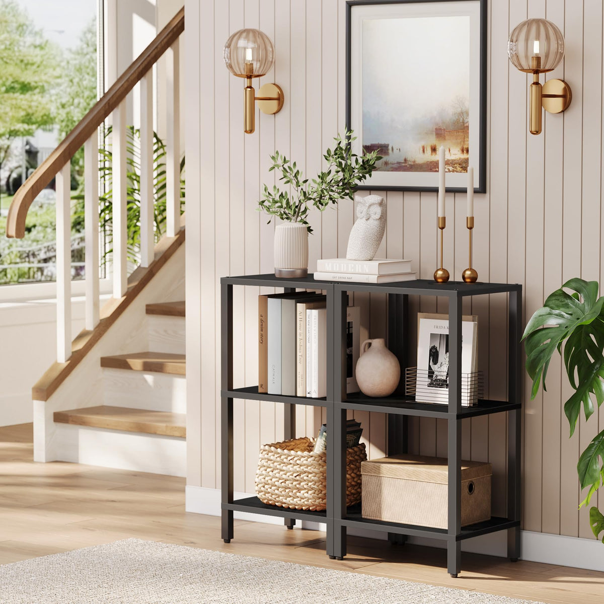 6-Tier Tall Narrow Bookshelf R4393