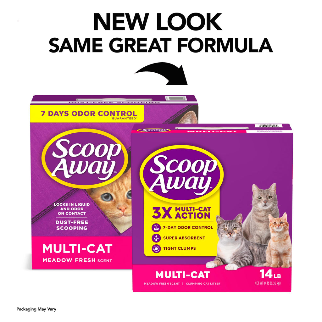 Multi Cat Litter Meadow Fresh Scent 14 lb H9386
