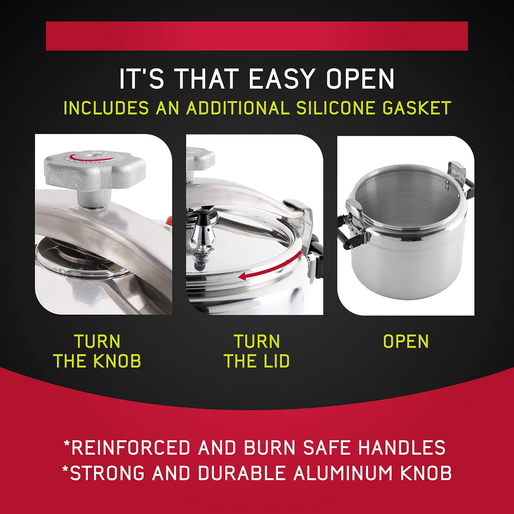 15.8-Quart Aluminum Pressure Cooker N78290