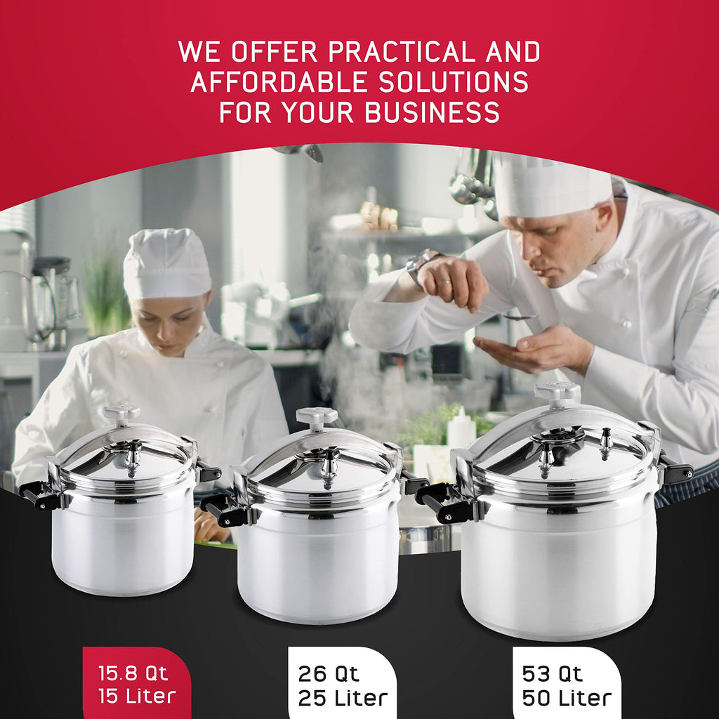15.8-Quart Aluminum Pressure Cooker N78290