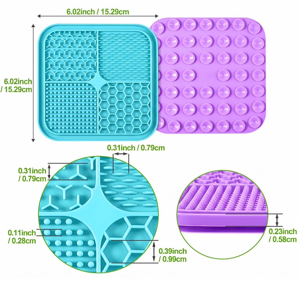 3PCS Lick Mat for Dogs and Cats with Suction Cups H58588