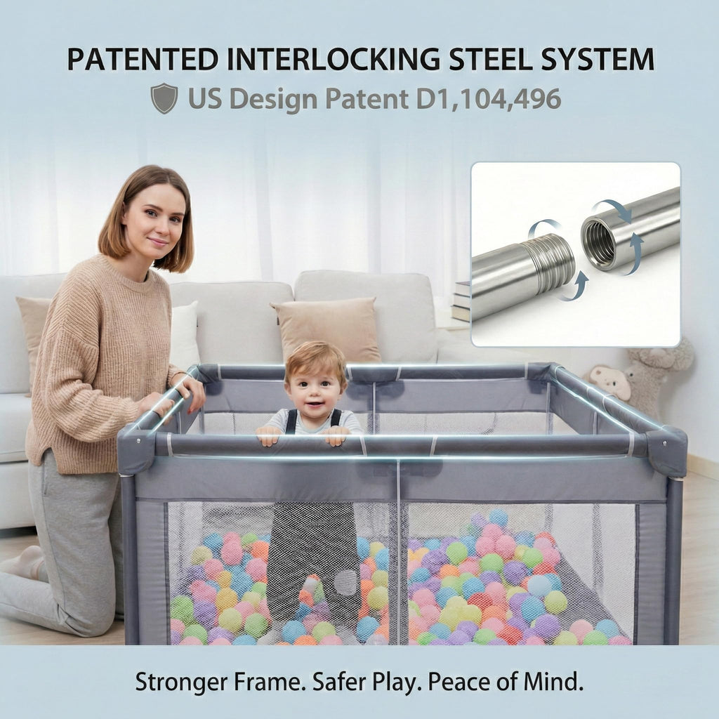 Baby Playpen 50x50 Grey J48753