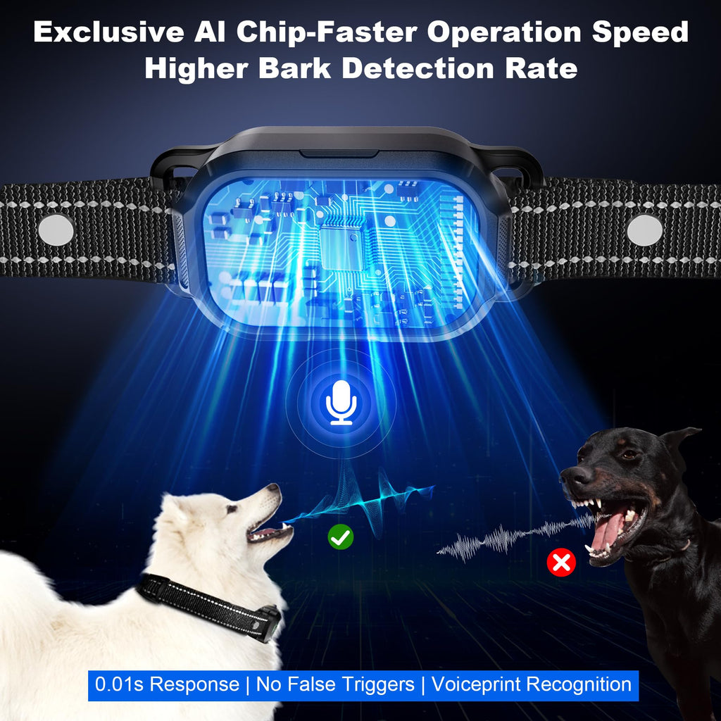 Dog Bark Collar with Remote Control, 2-in-1 Automatic & Manual Training Collar O603255