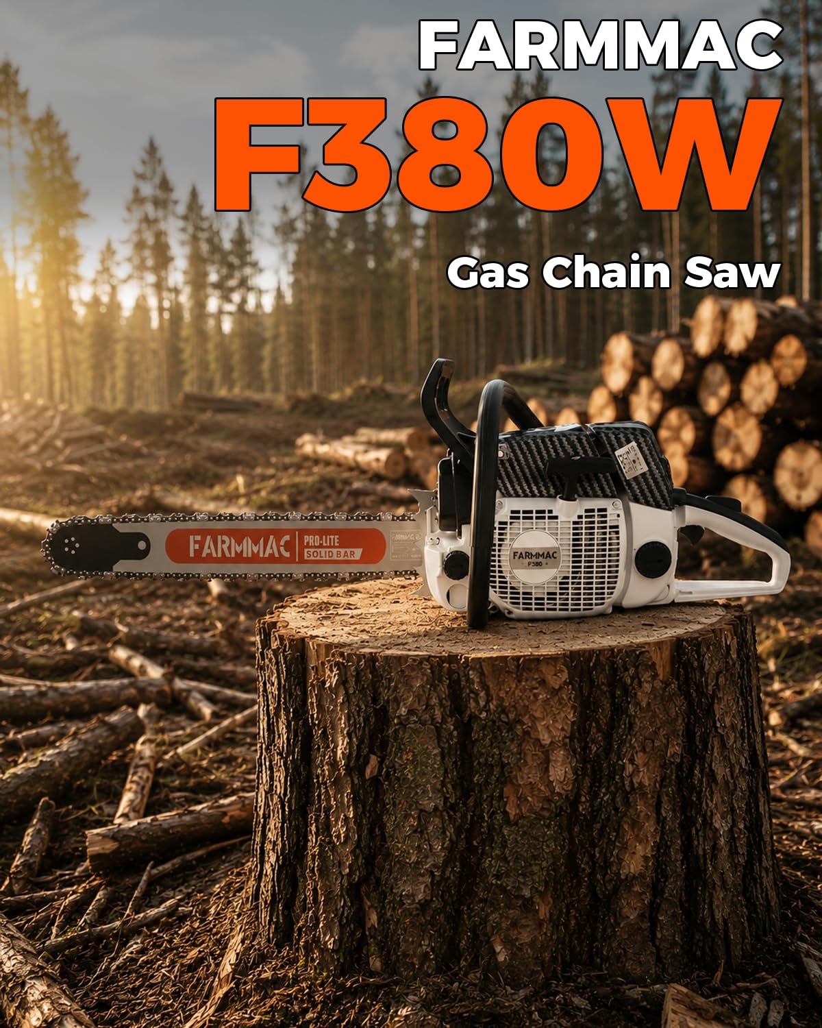 72cc 2-Cycle Gas Chainsaw with 24 Inch Bar O770