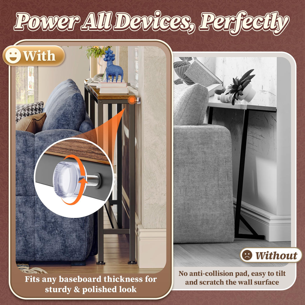 70.8 Inch Console Table with Charging Station V526