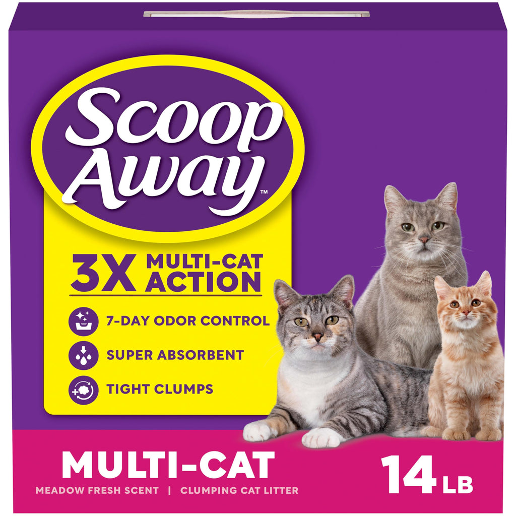 Multi Cat Litter Meadow Fresh Scent 14 lb H9386