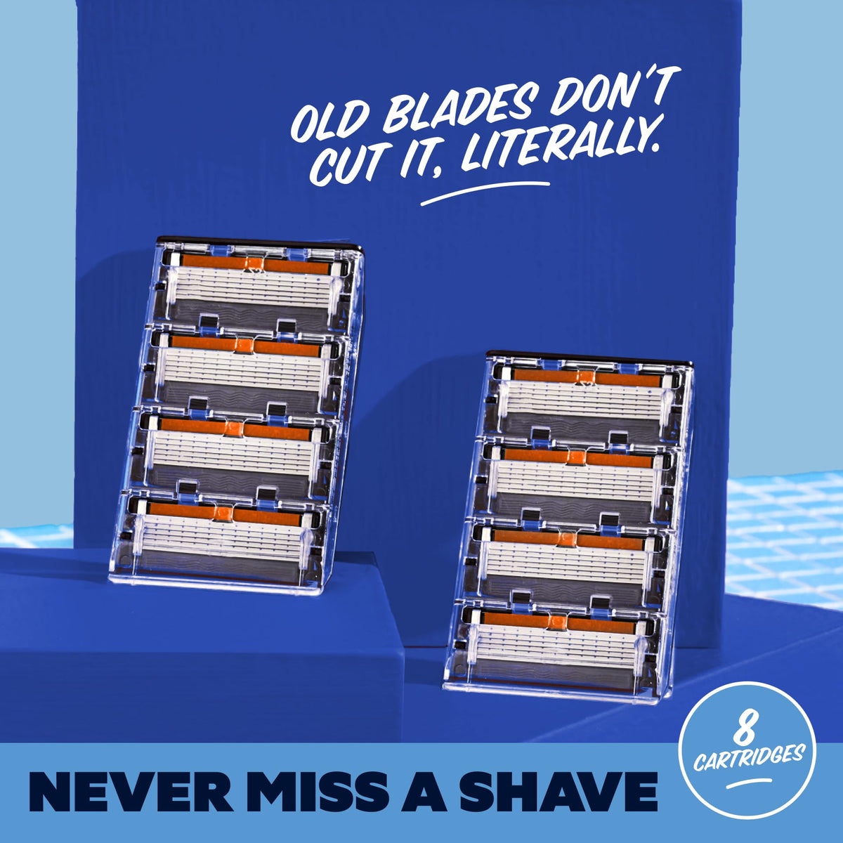 6 Blade Razor Refills 8 Pack U52520