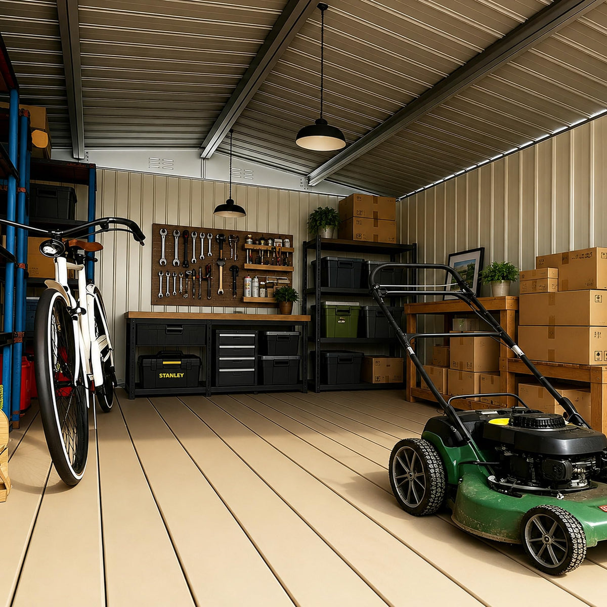 10x14 FT Metal Storage Shed F732
