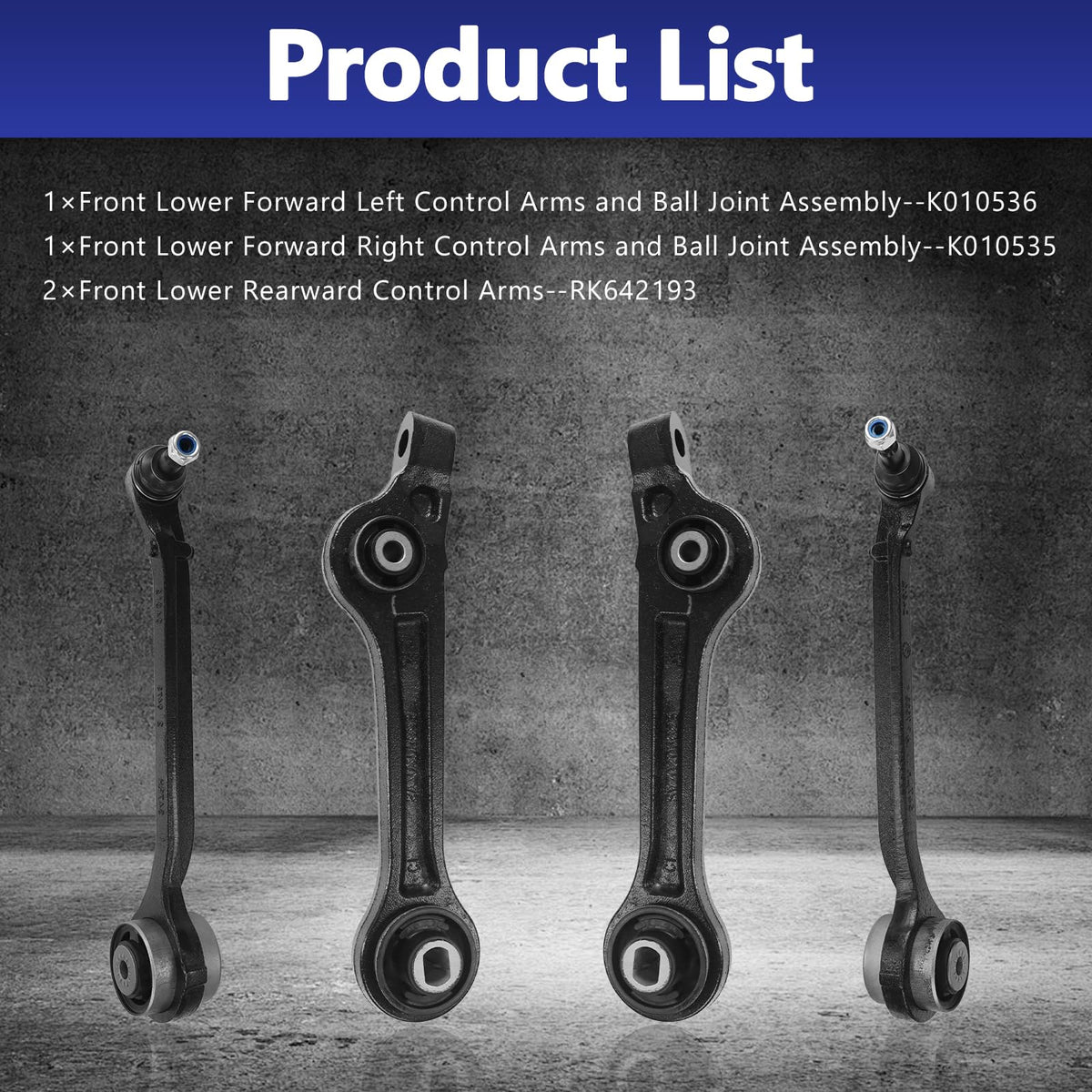 Front Lower Control Arm with Ball Joint Suspension Kit D8797