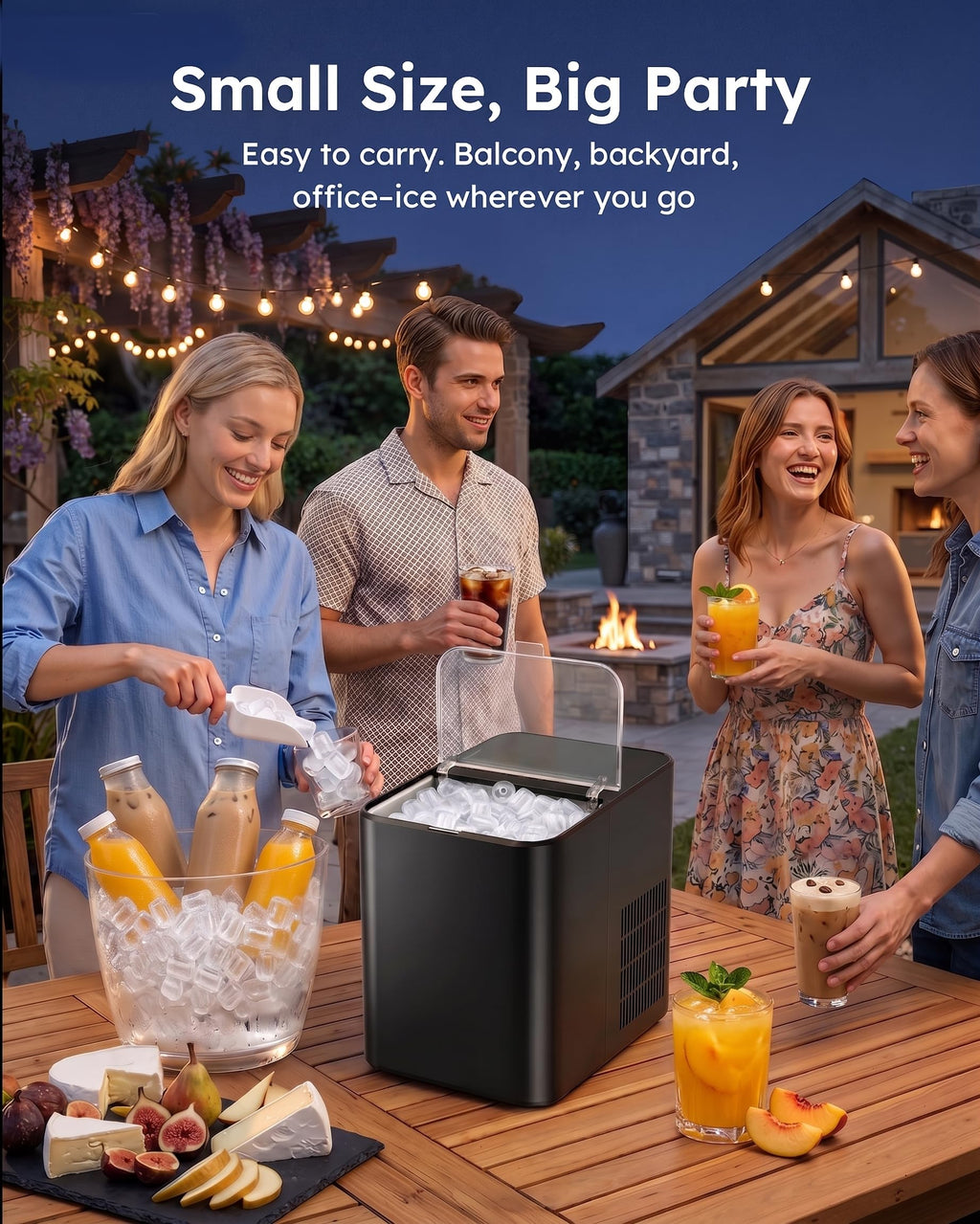 Countertop Ice Maker 26.5 lbs/Day 8 Bullet E126