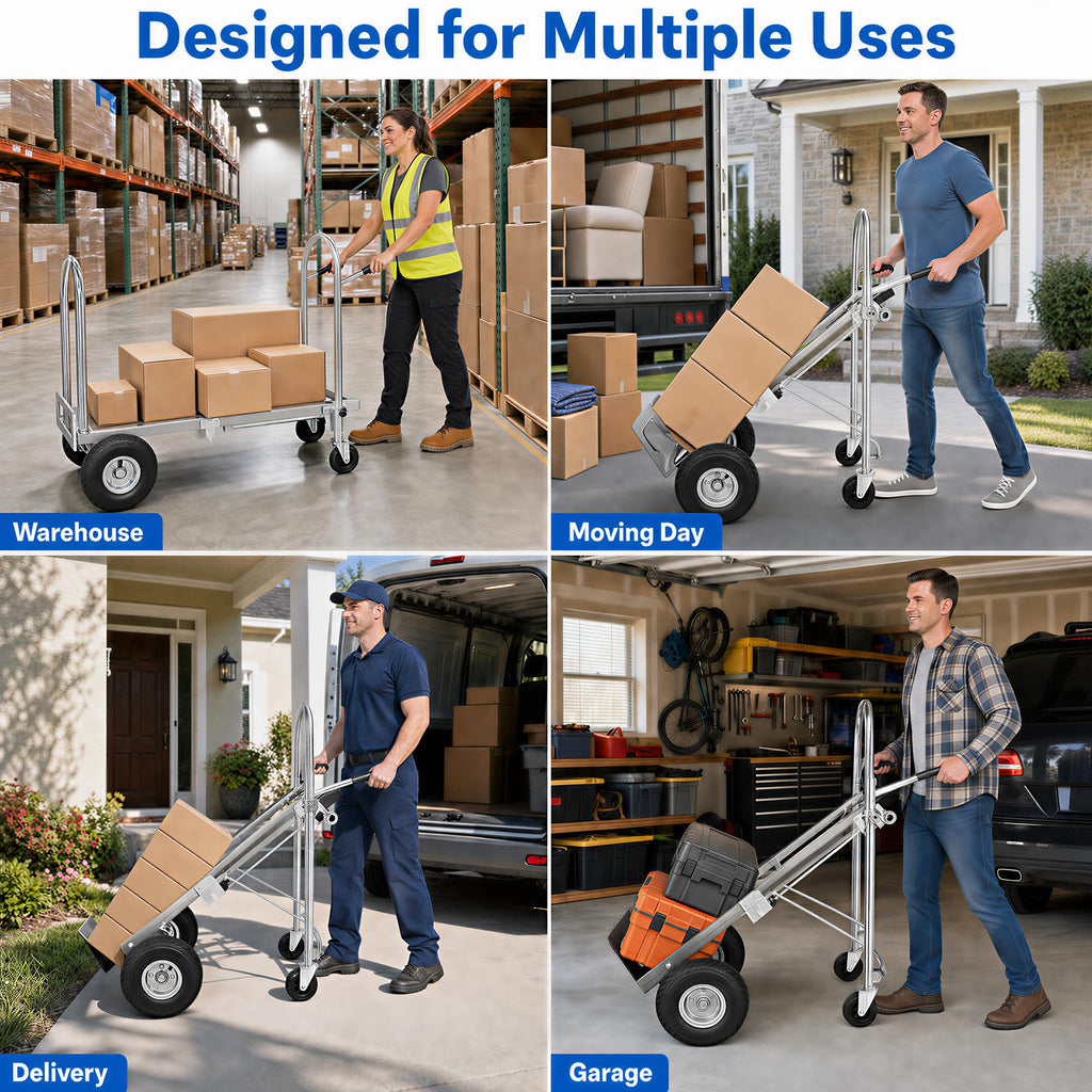4 in 1 Stainless Steel Folding Hand Truck Dolly C331895
