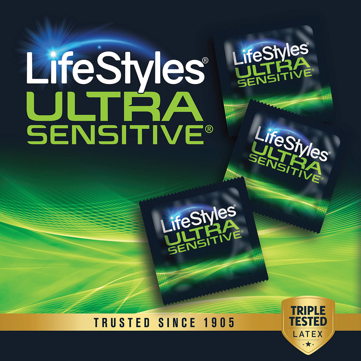 Ultra Sensitive Lubricated Latex Condoms, 12 Count C55555