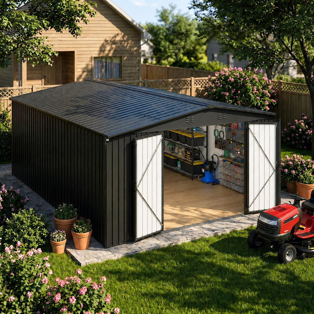 10x14 FT Metal Storage Shed F732